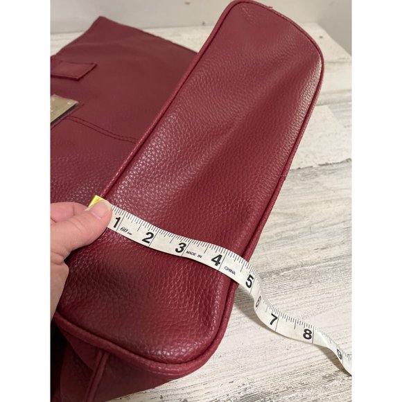 Essence of Beauty burgundy 13x16.5x4.5 tote bag - Picture 8 of 8